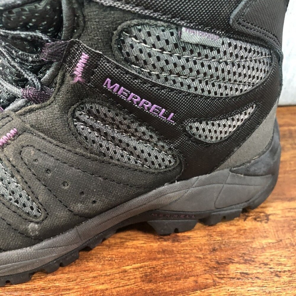 Merrell Womens Size 6.5 Kiandra Black‎ Waterproof 200g Winter Hiking Boots - Picture 9 of 9